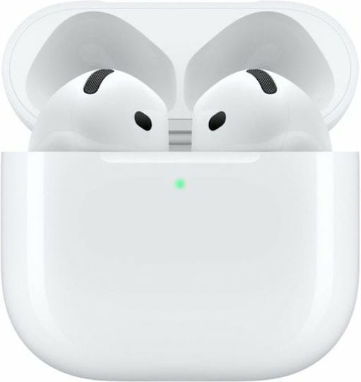 Apple AirPods 4 Earbud Bluetooth Handsfree Earphones with Sweat Resistance and Charging Case White