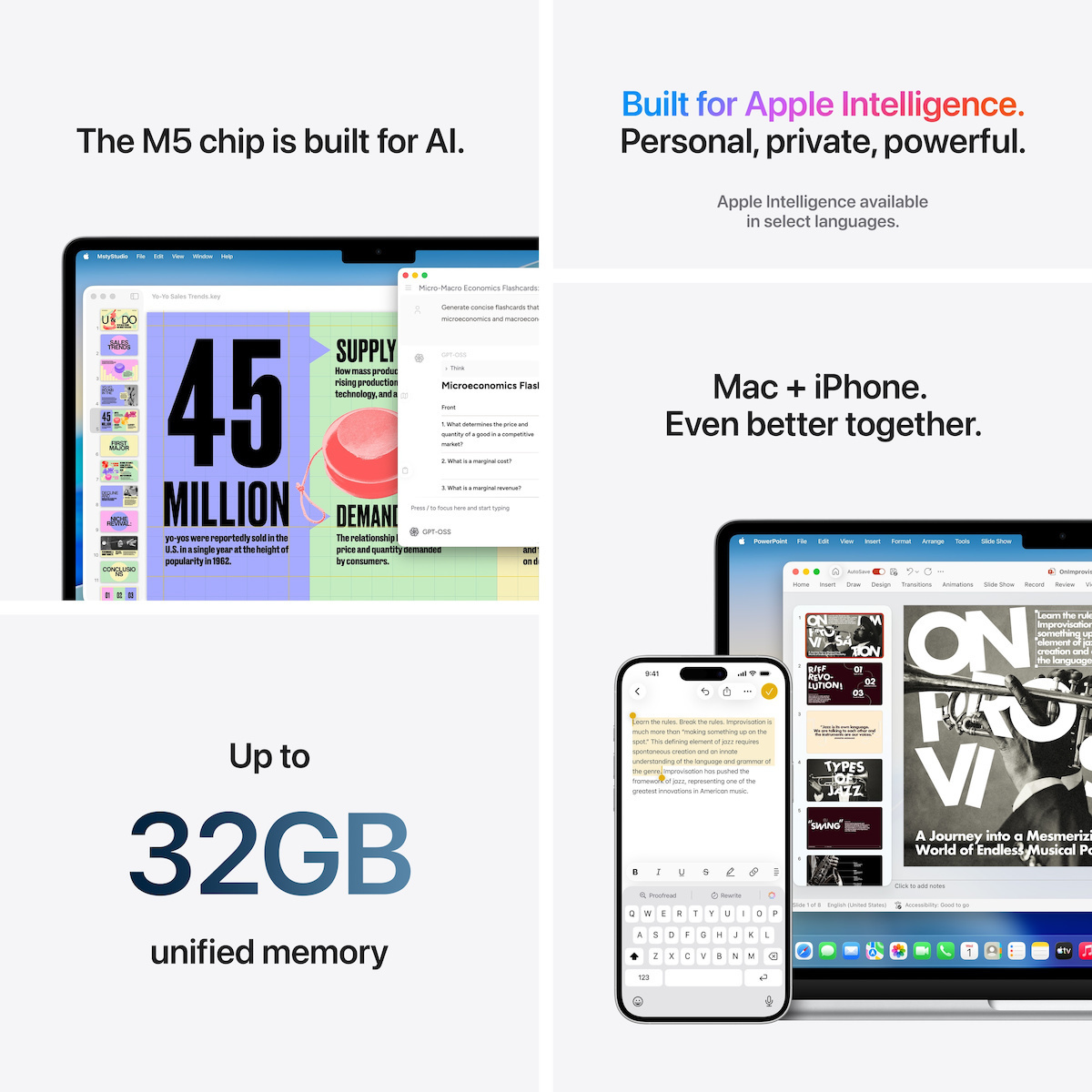 Apple MacBook Air 15.3" IPS Retina Display (M5-10-Core/16GB/512GB SSD/10-Core GPU) Sky Blue (International English Keyboard) view 8