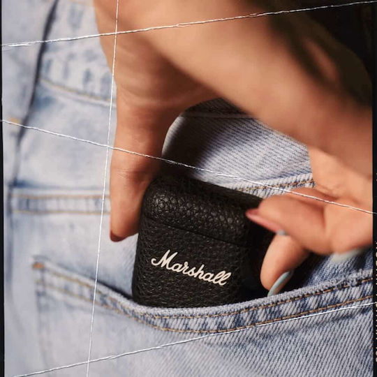 Marshall Minor IV Earbud Bluetooth Handsfree Earphones with Sweat Resistance and Charging Case Cream vue 6
