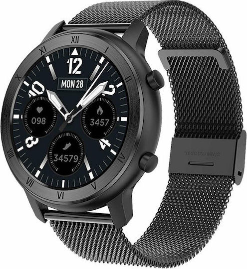 Vogue Astrid 43mm Smartwatch with Heart Rate Monitor (Black) view 3