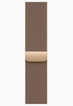 Apple Watch Series 10 Cellular Titanium 46mm Waterproof with eSIM and Heart Rate Monitor (Gold Titanium - Milanese Loop Gold, M/L) view 5