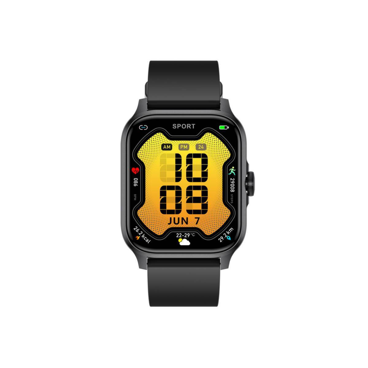 Eko Lumos Smartwatch With Heart Rate Monitor Black view 3
