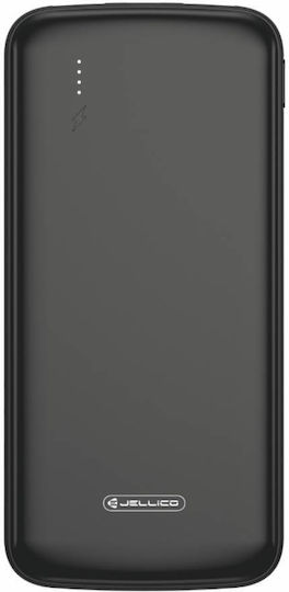 Jellico P51 Power Bank 10000mAh with 2 USB-A Ports Black view 1