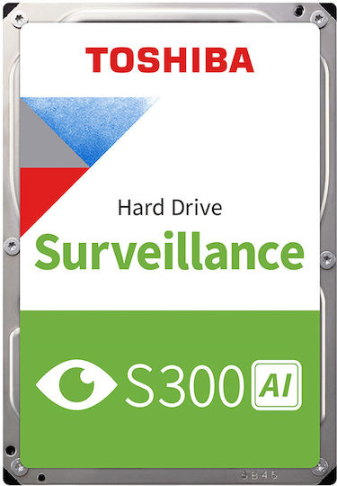 Toshiba Surveillance S300 AI 10TB HDD Hard Drive 3.5" SATA III 7200rpm with 512MB Cache for Recorder MG10ADA10TE-V view 2