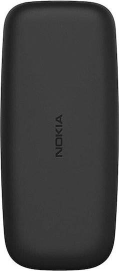 Nokia 105 (2019) Single SIM Mobile with Buttons (English Menu) Black view 4