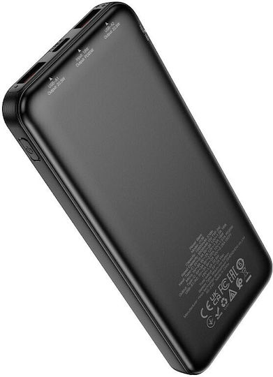 Hoco J136 Sirui Power Bank 10000mAh 22.5W with 2 USB-A Ports and USB-C Port Black view 2
