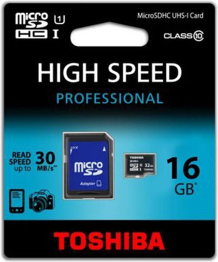 microSDHC 16GB Class 10 with Adapter