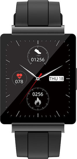 iSEN KS01 Smartwatch with Heart Rate Monitor (Black) view 4