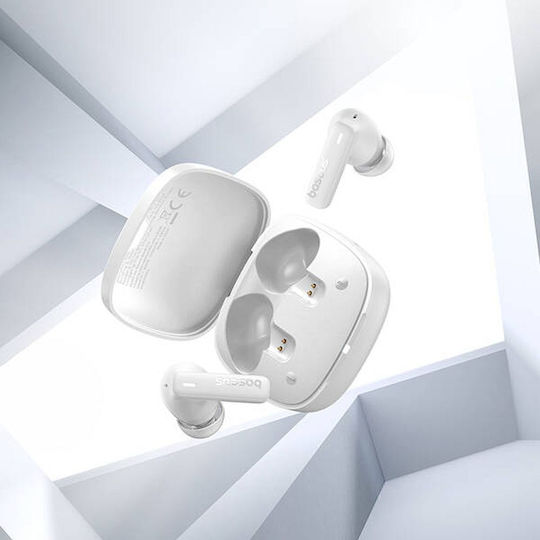 Baseus Bowie E19 In-ear Bluetooth Handsfree Earphones with Sweat Resistance and Charging Case White view 4