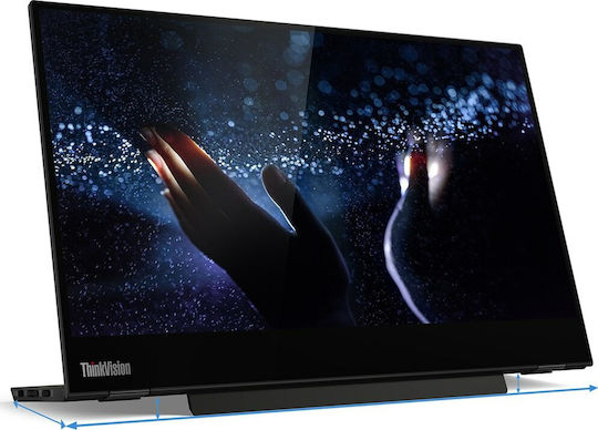 Lenovo M14t USB-C IPS Touch Portable Monitor 14" FHD 1920x1080 view 3