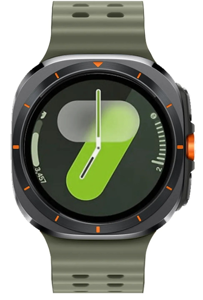 Bikkembergs Smartwatch Flexone BK-F7 Black Case Khaki Rubber Strap view 1