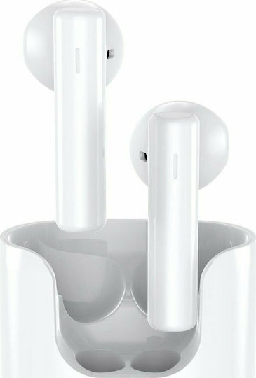 QCY T12 Earbud Bluetooth Handsfree Earphones with Charging Case White view 5