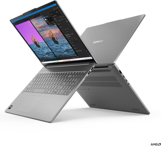 Lenovo IdeaPad Slim 5 16AKP10 16" OLED 120Hz (Ryzen AI 300 Series-AI 7 350/32GB/1TB SSD/W11 Home) Luna Grey (GR Keyboard) view 5
