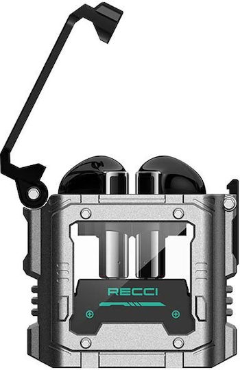 Recci Wandering Planet Earbud Bluetooth Handsfree Earphones with Charging Case Gray vista 5