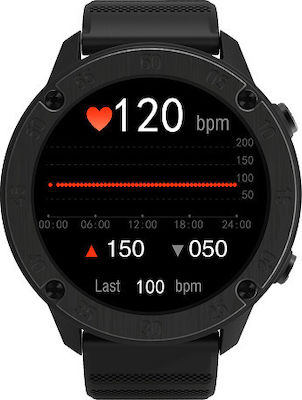 BlackView X5 47mm Smartwatch with Heart Rate Monitor (Black)