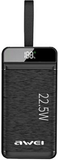 Awei P142K Power Bank 50000mAh 22.5W with 3 USB-A Ports and USB-C Port Power Delivery Black view 2