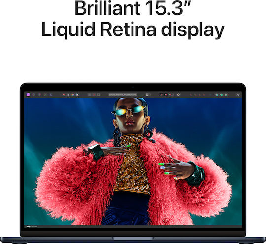 Apple MacBook Air 15" (2024) 15.3" Retina Display (M3-8-core/16GB/1TB SSD) Midnight (GR Keyboard) view 5