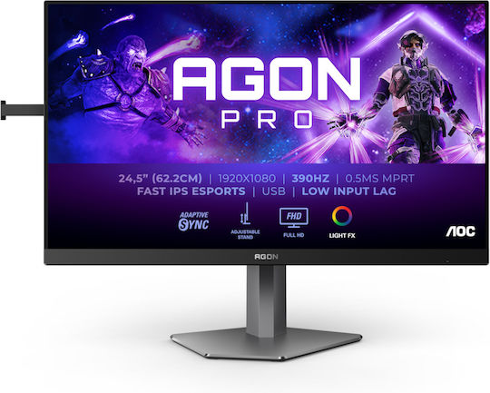 AOC AG256FS IPS HDR Gaming Monitor 24.5" FHD 1920x1080 360Hz with Response Time 1ms GTG view 2