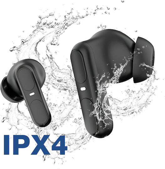 Blue Star BK31 In-ear Bluetooth Handsfree Earphones with Charging Case Black view 6