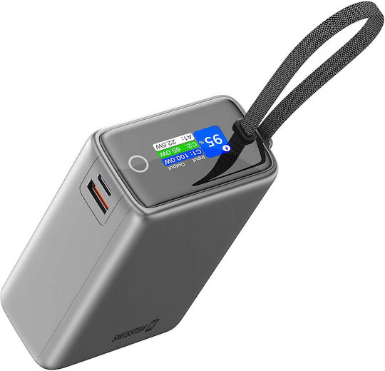 Swissten Power Bank 25000mAh 100W Gray view 5