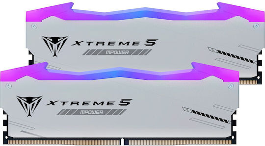Patriot Viper RGB Extreme 5 48GB DDR5 RAM with 2 Modules (2x24GB) and 8000 Speed for Desktop (PVXR548G80C38KM) vue 2