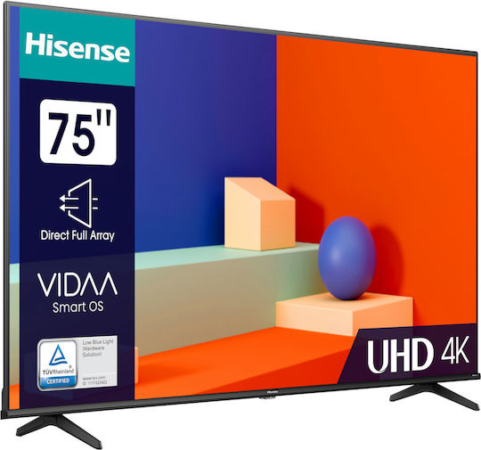 Hisense Smart Television 75" 4K UHD LED 75A6K HDR (2023) view 3