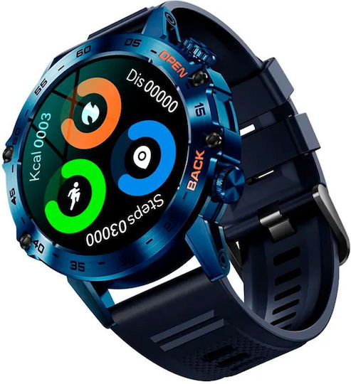 Aoke K52 Smartwatch with Heart Rate Monitor (Black) view 3