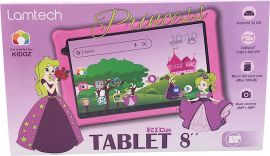 Lamtech Princess LAM114031 8" Tablet (4GB/64GB) Pink view 4