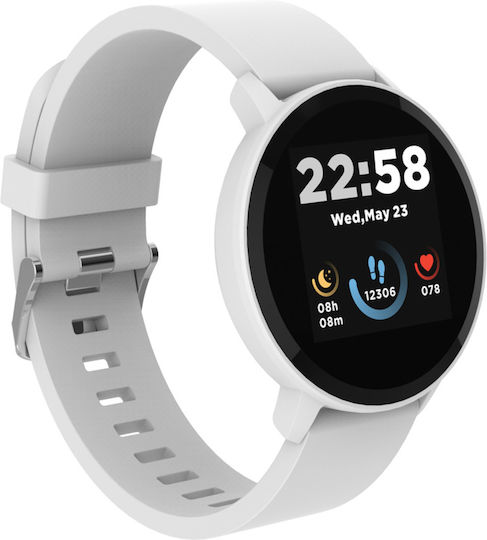 Canyon Lollypop SW-63 43mm Waterproof Smartwatch with Heart Rate Monitor (White) view 4