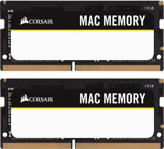 Corsair Mac Memory DDR4 32GB RAM with 2x16GB Modules and Speed 2666 for Laptop CMSA32GX4M2A2666C18 vista 2