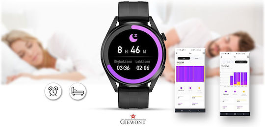 Giewont 450-1 Smartwatch with Heart Rate Monitor (Black) view 9