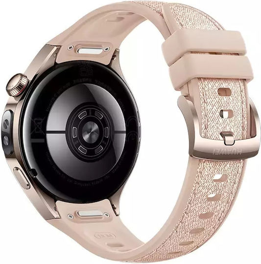 Huawei Watch 5 Stainless Steel 42mm Waterproof with eSIM and Heart Rate Monitor (Beige) view 4