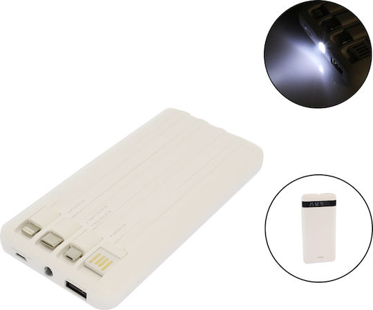 Remax Astro Power Bank 10000mAh with 6 USB-A Ports White vue 3