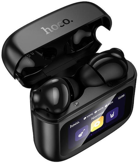 Hoco EQ14 Cool Color In-ear Bluetooth Handsfree Earphones with Charging Case Black view 2