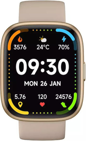 MaxCom Ecowatch 6 46mm with Heart Rate Monitor (Gold) view 4