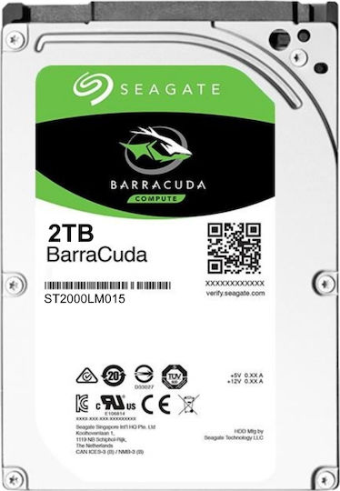 Seagate Barracuda 2TB HDD Hard Drive 2.5" SATA III 5400rpm with 128MB Cache for Desktop / Laptop / PS4 ST2000LM015 vista 8