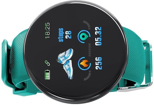 D18 Smartwatch with Heart Rate Monitor (Green) view 3