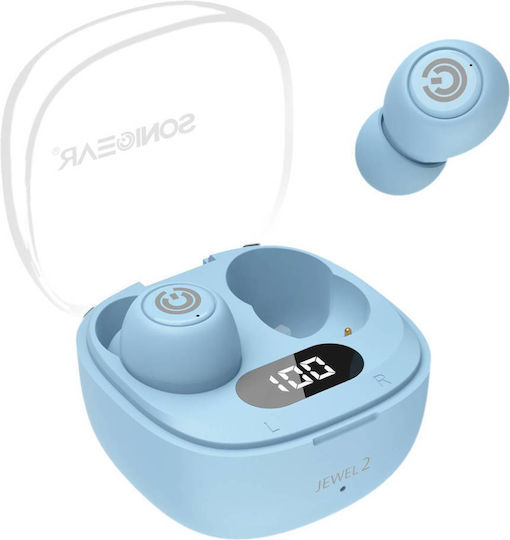 Sonic Gear EarPump TWS Jewel 2 In-ear Bluetooth Handsfree Earphones with Sweat Resistance and Charging Case Blue