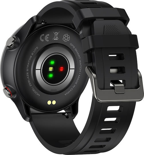 Zeblaze Stratos 2 Lite 47mm Waterproof Smartwatch with Heart Rate Monitor (Black) view 2