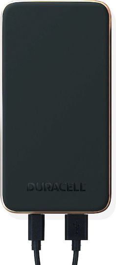 Duracell Charge 10 Power Bank 10000mAh 18W with USB-A Port and USB-C Port Power Delivery Black view 4