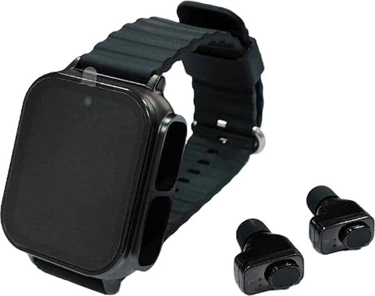 Earbuds Smartwatch (Black) view 6