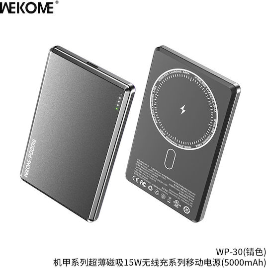 WK WP-30 MagSafe Power Bank 5000mAh 20W Power Delivery Black