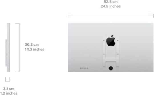 Apple Studio Display Nanotexture VESA Mount Adapter Only IPS Monitor 27" 5120x2880 view 3