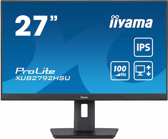 Iiyama ProLite XUB2792HSU-B6 IPS Monitor 27" FHD 1920x1080 with Response Time 0.04ms GTG