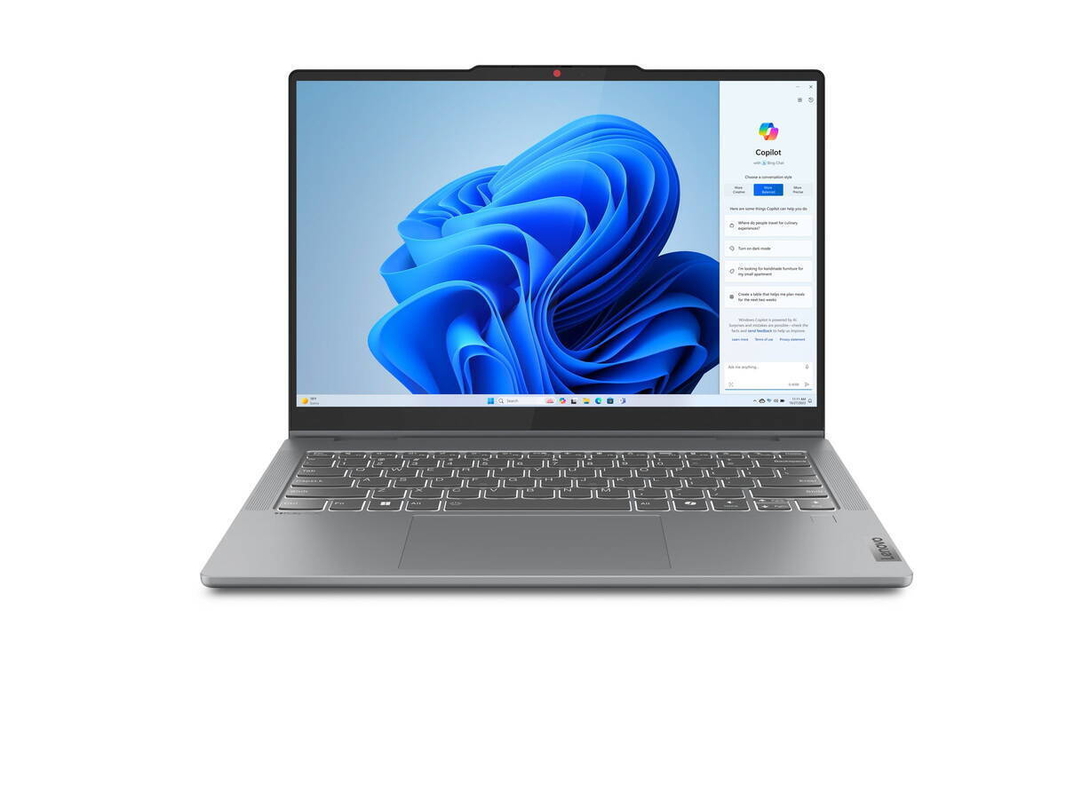 Lenovo IdeaPad 5 14IRH9 14" IPS FHD+ Touchscreen (i5-13420H/16GB/512GB SSD/W11 Home) Luna Grey (US Keyboard) view 1