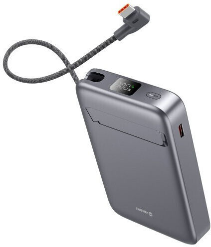 Swissten Qi2 MagSafe Power Bank 10000mAh 33W with USB-C Port Power Delivery Black view 2