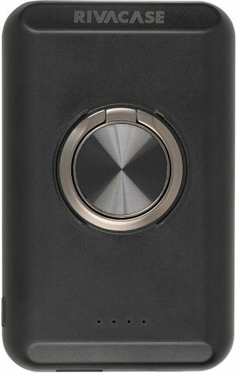 Rivacase VA2603 MagSafe Power Bank 5000mAh 20W with USB-A Port and USB-C Port Black