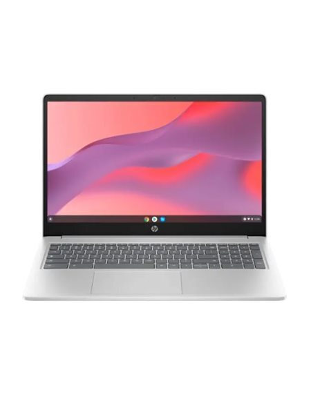 HP Chromebook 15a-nb0013dx 15.6" (N-Series-N200/8GB/64GB Flash Storage/Chrome OS) Natural Silver (US Keyboard)