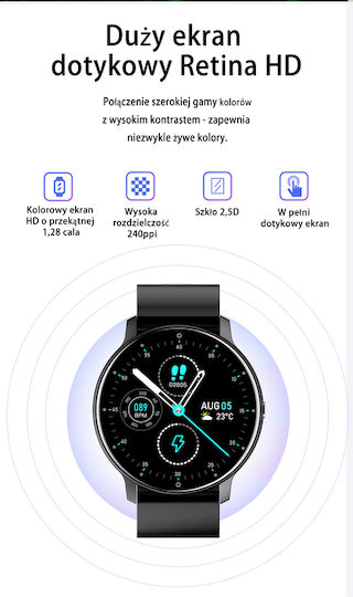 Gravity Gt1-1 Smartwatch with Heart Rate Monitor (Multicolour) vista 4
