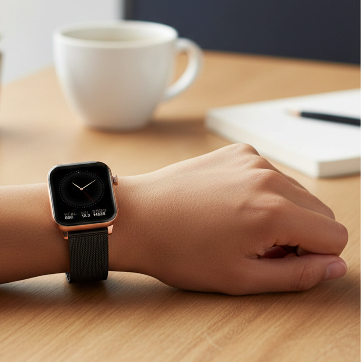 MaxCom FW64 Oxygen 2 Smartwatch with Heart Rate Monitor Black view 3